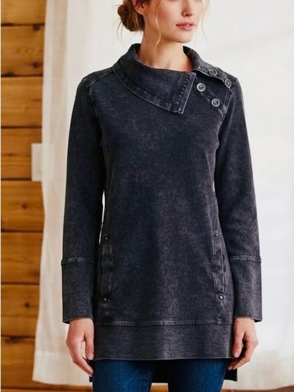 Tunic top dark grey